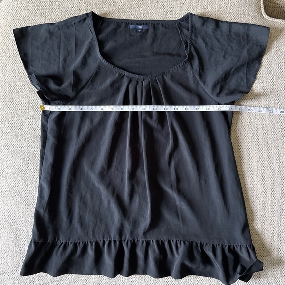 Gap Womens Black Short Sleeve Blouse Size M - Picture 7 of 7